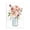 Peony Masonjar Bouquet, variant on Stupell Industries Farmhouse Pink Be Still Bouquet Black Framed Giclee Art, 11 x 14, by Lettered and Lined