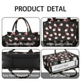 thumbnail image 4 of Large Capacity Tote Bag,Black Christmas Santa Pattern Handbag Fashion Luxury Tote Bag,15.7"x13"x 5.1" Inches,Laptop Compatible, 4 of 6