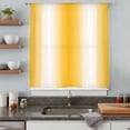 thumbnail image 5 of Yellow White Ombre Sheer Curtains 54 Inches Long, Modern Gradient Minimalist Aesthetic Light Filering Curtains, Breathable Simi Curtain Privacy Drapes for Kitchen Bathroom Small Window Treatment, 5 of 9
