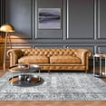 thumbnail image 2 of Wellington Boho Oriental Medallion Indoor Area Rug, Charcoal, 3' 6" x 5' 6", 2 of 6