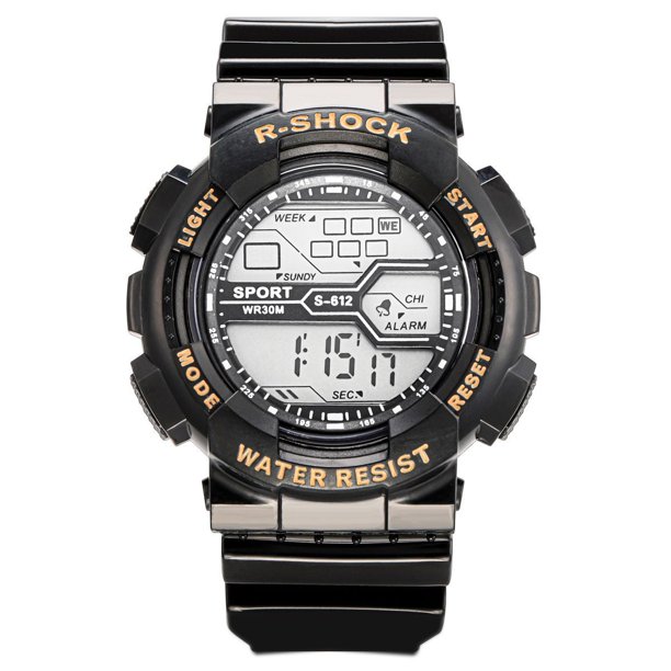 Reloj electrónico con calendario, despertador, luz nocturna, cronómetro, reloj para estudiantes para hombres