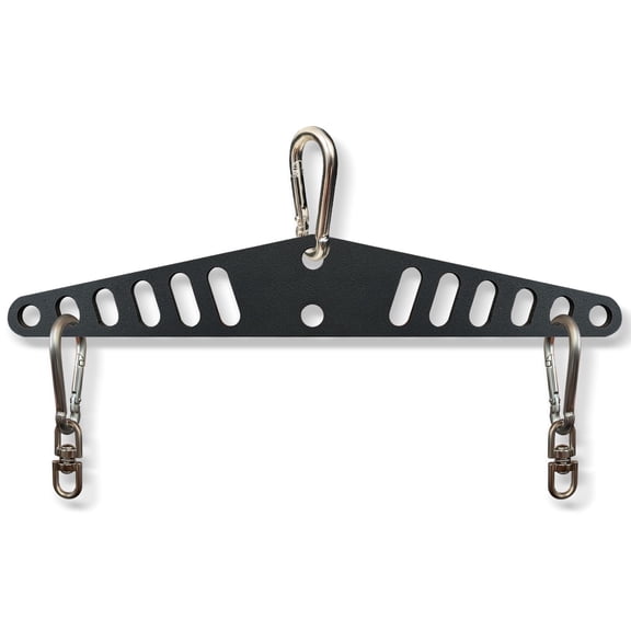 KORIKAHM Multi-Grip LAT Pull Down Bar for Home Gym Fitness, Spreader Plate LAT Pulldown Attachments for Pulley System Cable Machine, Double to Single Cable Attachment Exercise Handle