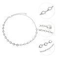 thumbnail image 4 of Unique Bargains 1 Pc Waist Chain Flower Design Adjustable Waist Cord for Women Silver Tone, 4 of 6