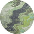 thumbnail image 2 of Addison Rugs Mayfield Premium Machine Washable Transitional Abstract Aloe Round Rug, 8' x 8', 2 of 6