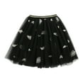 thumbnail image 2 of WhouRiu Big Girl's Skirt Feather Embroidery Sequin Ballet Dance Skirt Children Knee-Length Tulle Festive Party Skirts Black,Sized 8-9, 2 of 5