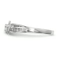 thumbnail image 3 of Sterling Silver Rhodium-plated CZ Ring QR6635, 3 of 5