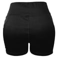thumbnail image 5 of LoyisViDion Women Solid Shorts Pants Compression Workout Leggings Yoga Shorts Pants Black S, 5 of 5