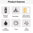 thumbnail image 4 of Wellspeed 56 in. 5-Blade Farmhouse Indoor/Outdoor Black Smart Ceiling Fan with Remote Control, 4 of 15