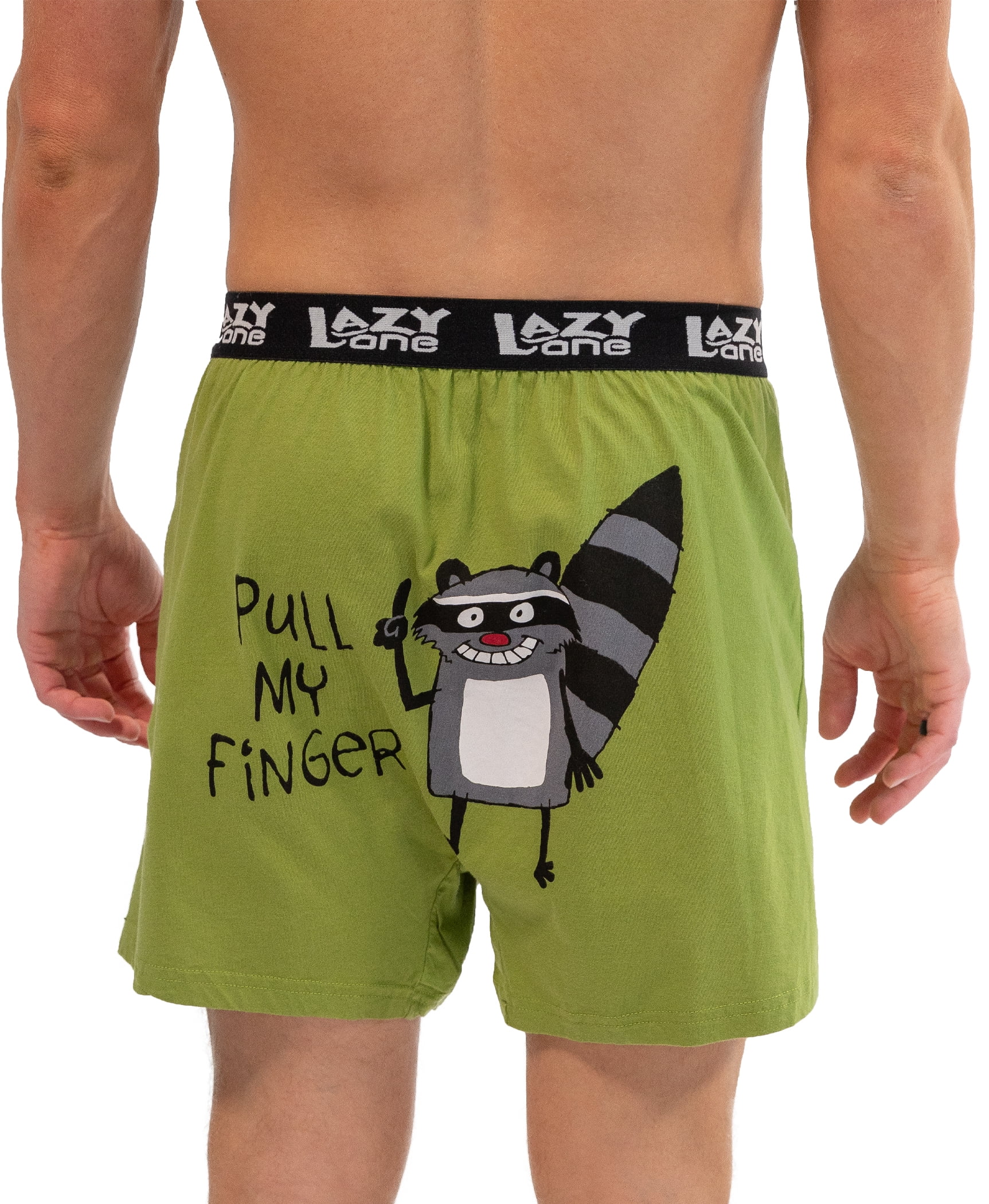 LazyOne Funny Animal Boxers, Humorous Underwear, Pull My Finger -  