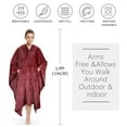 thumbnail image 2 of Poncho Blanket Super Soft Comfy Plush Wearable Fleece Blanket  for Adult, 2 of 6