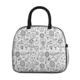 thumbnail image 2 of Womens Doodle Sports Icons Pattern Lunch Box for Work,Insulated Lunch Bag for Women,Loncheras Para Mujer,Leakproof Adult Lunch Bag for Work,Beach,Travel,Picnic,Camping, 2 of 7