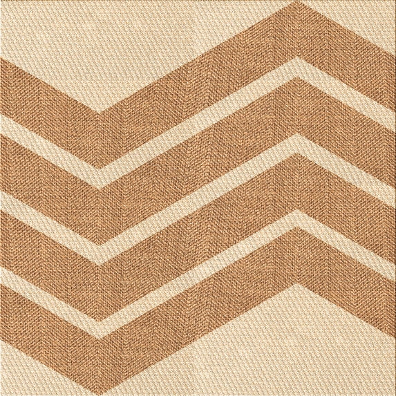 Ahgly Company Machine Washable Indoor Square Transitional Khaki Gold Area Rugs, 6' Square