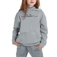 thumbnail image 5 of Gaexia Girls Fashion ,Girls Hoodie and Joggers Set Stylish Winter Outfit Comfy Casual Kids Clothes for Toddler to with Print,8-9 Years, 5 of 5
