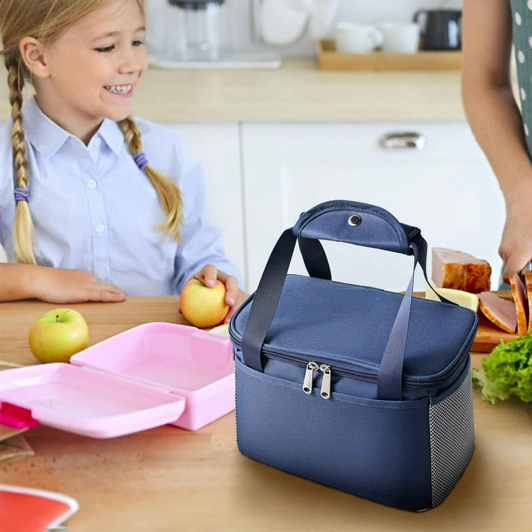 Nylon Plain Heat Resistant Lunch Bag, For School,College