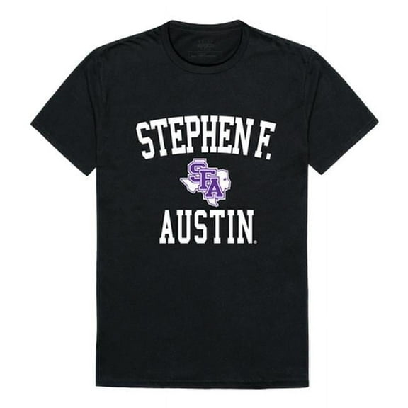 Stephen F. Austin State University Men Arch T-Shirt, Purple - Medium