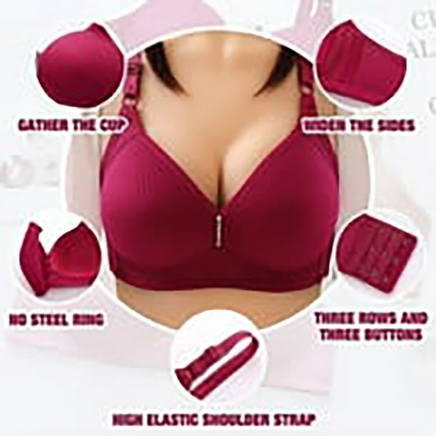 Big Size Bra For Big Breasted Women Fat Super Push Up No Padded