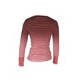 thumbnail image 4 of Women Striped Button‑Up Henley Long‑Sleeve Tops, Loose‑Fit Casual Tunic Blouse Shirts, 4 of 10