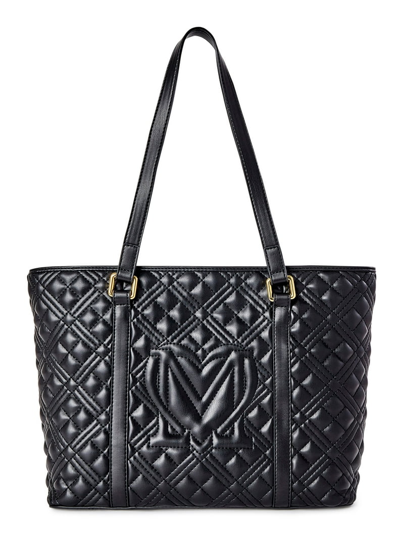 トートバッグ LOVE MOSCHINO Woman Tote bags Black JC4257PP0MKD0 00B Love Moschino Women's Black Quilted Tote Handbag - Walmart.com