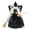 Black, variant on Uutvmp Halloween Animated Witch Doll Decorations, Witch Plush Dwarf Doll with Broom Charming Fall Harvest Witch Figurine Elf for Halloween Haunted House Lawn Bar Party Deco