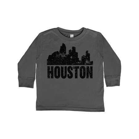 

Inktastic Houston Skyline Grunge Gift Toddler Boy or Toddler Girl Long Sleeve T-Shirt