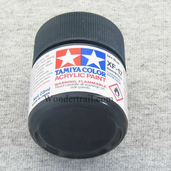 XF17 Sea Blue Flat Acrylic 23ml (3/4oz) Bottle Hobby Paint Tamiya
