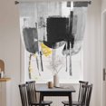 thumbnail image 4 of Tie Up Curtains for Windows Black Grey Paint Valance Adjustable Balloon Curtain Graffiti Abstract Art Tie Up Shades for Kitchen Living Room Bedroom Privacy Curtain Drape 34x45 Inch, 4 of 9