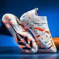 thumbnail image 2 of Zapatos de fútbol con tacos largos para hombre, botas deportivas de interior, profesionales, transpirables, suaves, envío directo, 2 of 5