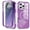 Darkpurple, variant on ShellTech Magnetic Case for iPhone 16 Pro Max,Shockproof PC Case Compatible with Mag Safe Built-in Screen Protecctor Full Body Protective Cover,Pink
