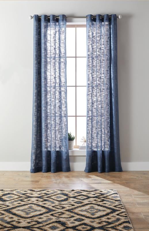 Better Homes & Gardens Slub Sheer Single Window Curtain Panel