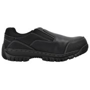 Skechers Hartan Steel Toe Work Shoes for Men, Slip-On Shoes with a Lace-Up Front