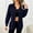 Navy, variant on Ynynloco Women's Corduroy Button Down Shirts Boyfriend Long Sleeve Oversized Blouses Tops