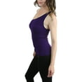 thumbnail image 3 of ToBeInStyle Women's One Shoulder Ribbed Top with Gold Trim, 3 of 3