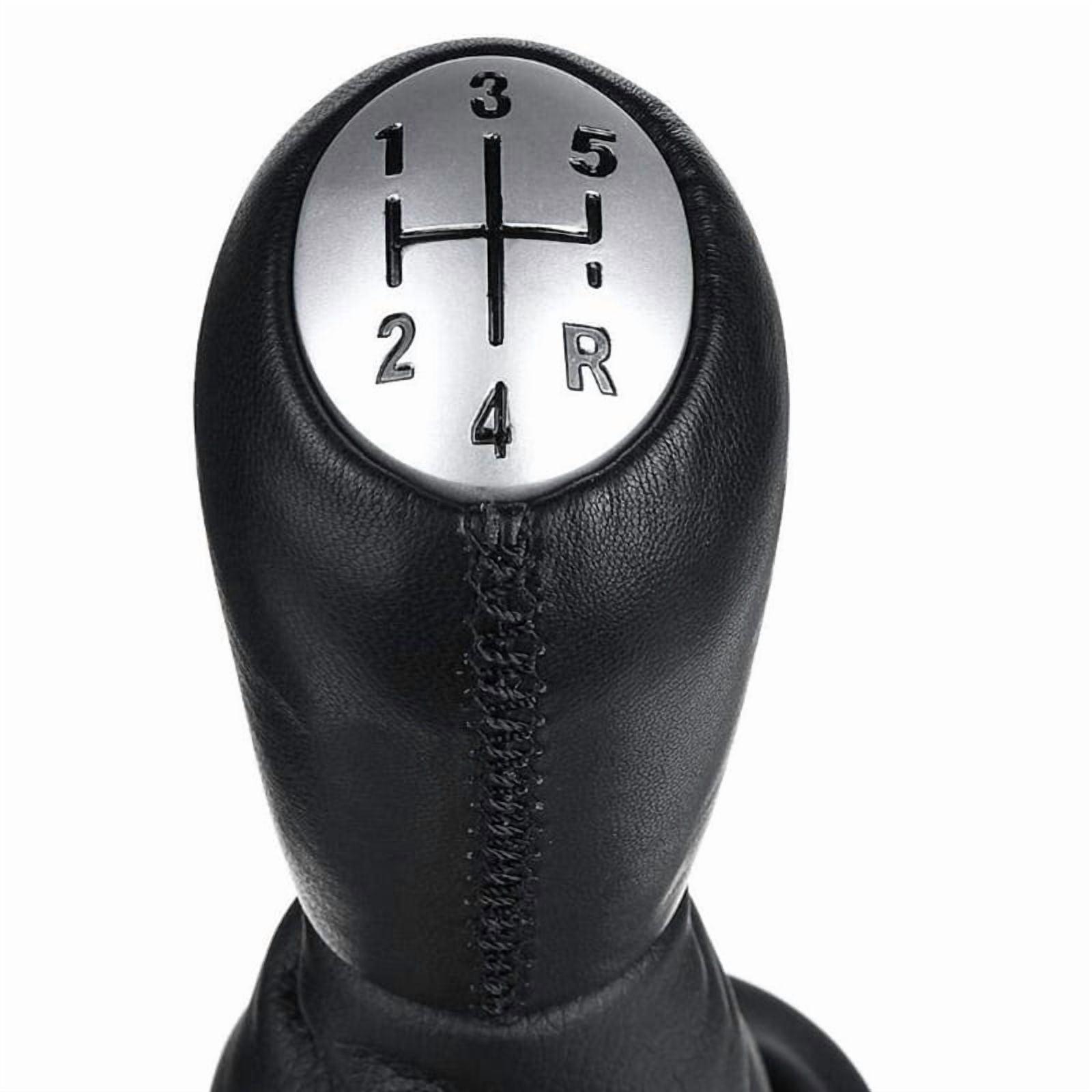 5 Speed Leather Manual Car Gear Shift Knob Lever with Boot Cover for Renault Clio 2 Clio 3 Megane 2 Scenic 2 Kangoo