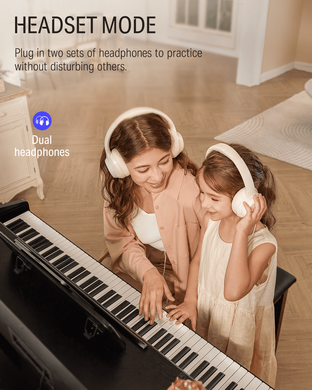 Donner DDP-100 88-Key Weighted Action Digital Piano for Beginner Bundle with Piano Keyboard Stand, Power Adapter, Triple Pedals, MP3 Function, USB-MIDI, 2 Headphone Jacks Black, Melodics Lessons