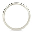 thumbnail image 4 of Women's Solid 10K White Gold 3mm Traditional Fit Plain Wedding Band Ring Size 6.5, 4 of 6