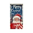 thumbnail image 2 of xihome Decoracin navideña grande para puerta, tela de polister, fondo para fiestas navideñas, celebracin de invierno y Año Nuevo, 78,7 x 35,4 pulgadas, 2 of 6