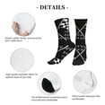 thumbnail image 5 of Athletic Socks Racing Checkered Flag Sport Running Calf Socks Crew Socks for Men Women, 5 of 7