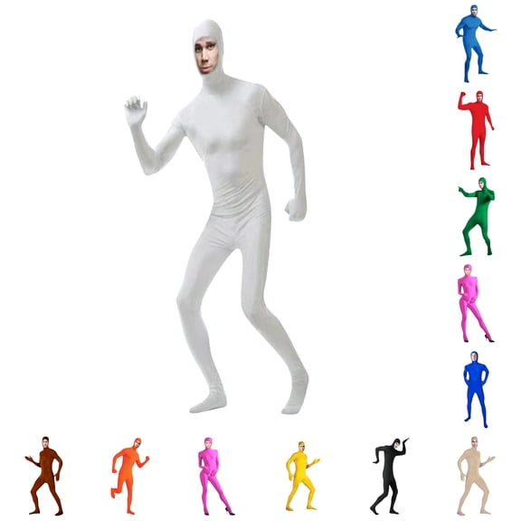 Unisex Stealth Jumpsuit - Black Morphsuit Full Body Spandex Catsuit for Halloween Stage Performance Cosplay