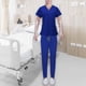 thumbnail image 1 of Conjunto de uniformes exfoliantes Yinane para enfermera Azul Real M, 1 of 8