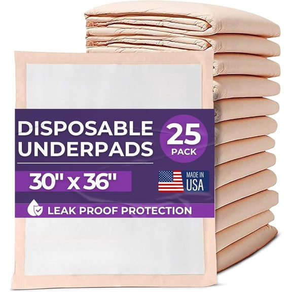Premium Disposable Chucks Underpads 100 Count, 30" x 36" Bulk Case Pack