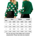 thumbnail image 2 of Chandail de Noël pour Femmes Col Rond Chandail Père Noël Mode, 2 of 7