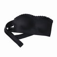thumbnail image 3 of Women’s Strapless Side Closure Bustier Bra For Seamless Lightweight Comfort And Support Top With Push Up Lift Ideal For Casual Wear Across Seasons, XL, Black, 3 of 6