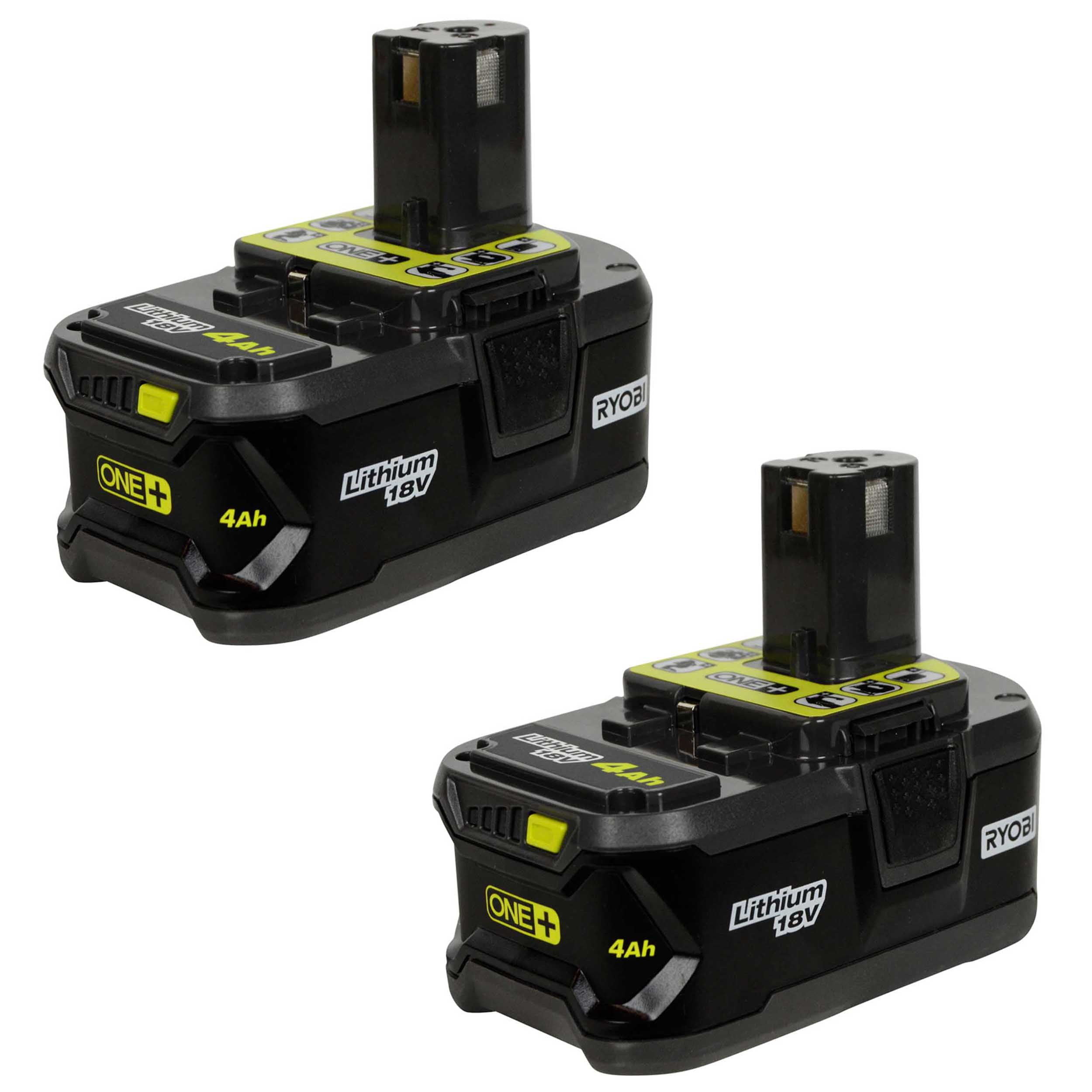Ryobi Tools 18V One+ 4.0Ah Lithium-ion Battery (2-Pack) - Walmart.com