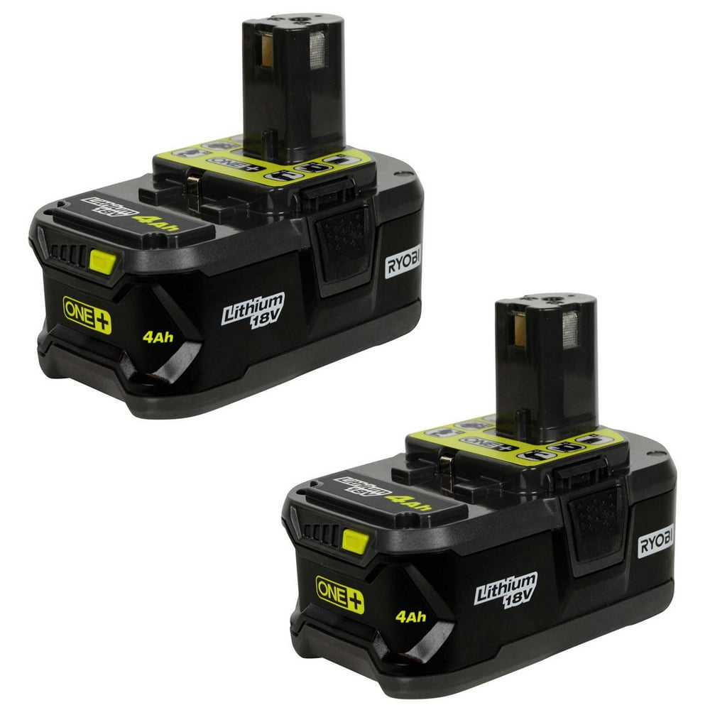 Ryobi Tools P197 18V ONE  4.0Ah Lithium-ion Battery (2-Pack) - Walmart ...