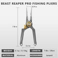 thumbnail image 4 of TRUSCEND Fishing Pliers, Lockable Handy Fishing Gear with Innovative Ergonomical Handle, Corrosion Saltwater Resistant Teflon Coated Fishing Tool, Multi-Function Fishing Plier with Mo-V Cutter, 4 of 7