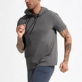 thumbnail image 2 of Camiseta ligera con capucha para running y fitness para hombre - Manga corta, secado rápido, deportiva/ocio, tallas S-XXXL, 2 of 8