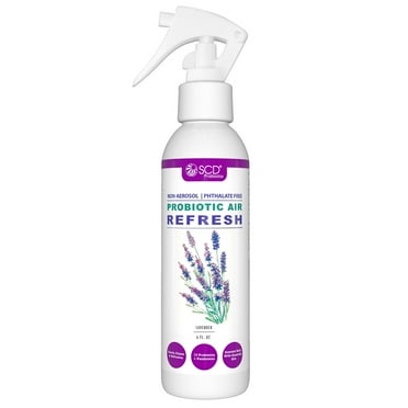 SCD PROBIOTICS Lavender Air Refresh Spray – USDA Certified Organic, Light & Natural Air Freshener – 6 Fl Oz