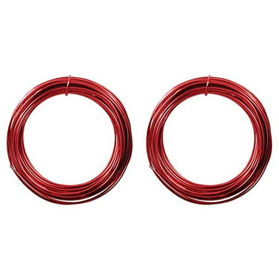 Aluminum Wire, 12 Gauge, 39' Coil, Red