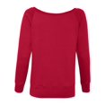 thumbnail image 3 of Bella + Canvas Women's Sponge Fleece Wideneck Sweatshirt, 3 of 3