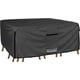 thumbnail image 2 of ULTCOVER Funda rectangular para mesa y silla de patio, lona resistente 600D, resistente al agua, fundas para muebles de uso general para exteriores, 111 x 74 pulgadas, color negro, 2 of 4
